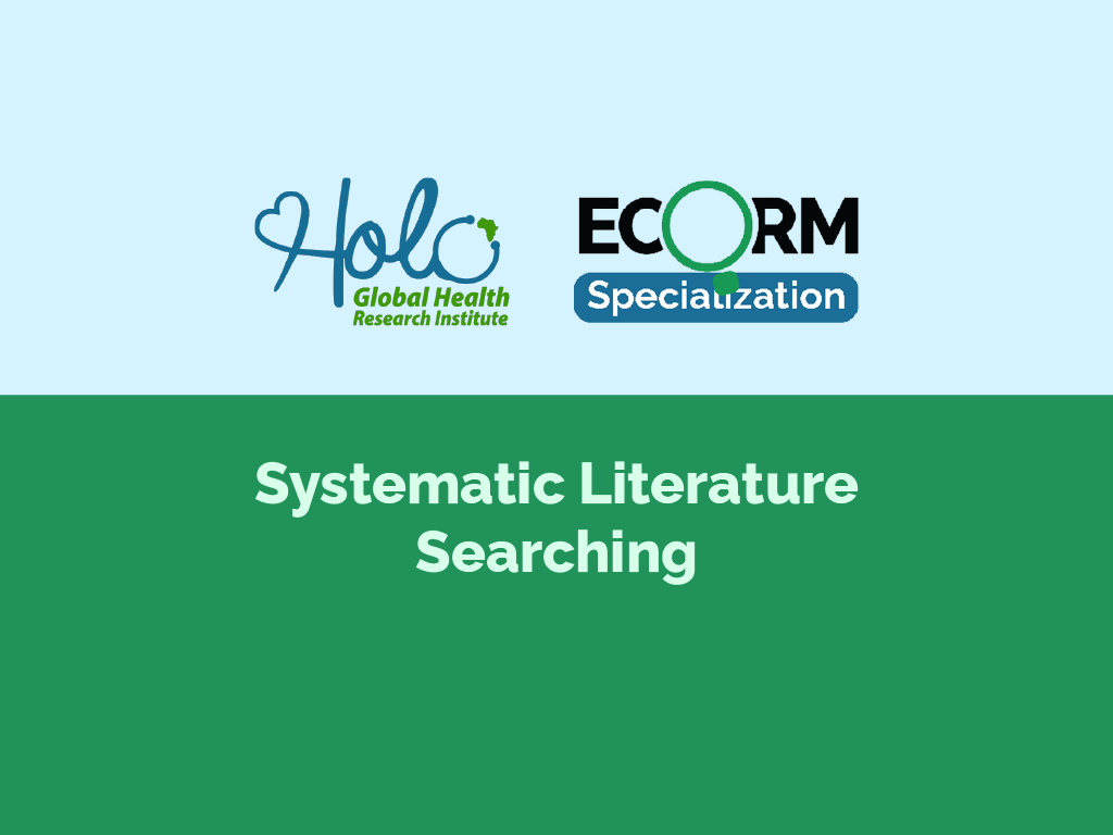 Systematic Literature Searching