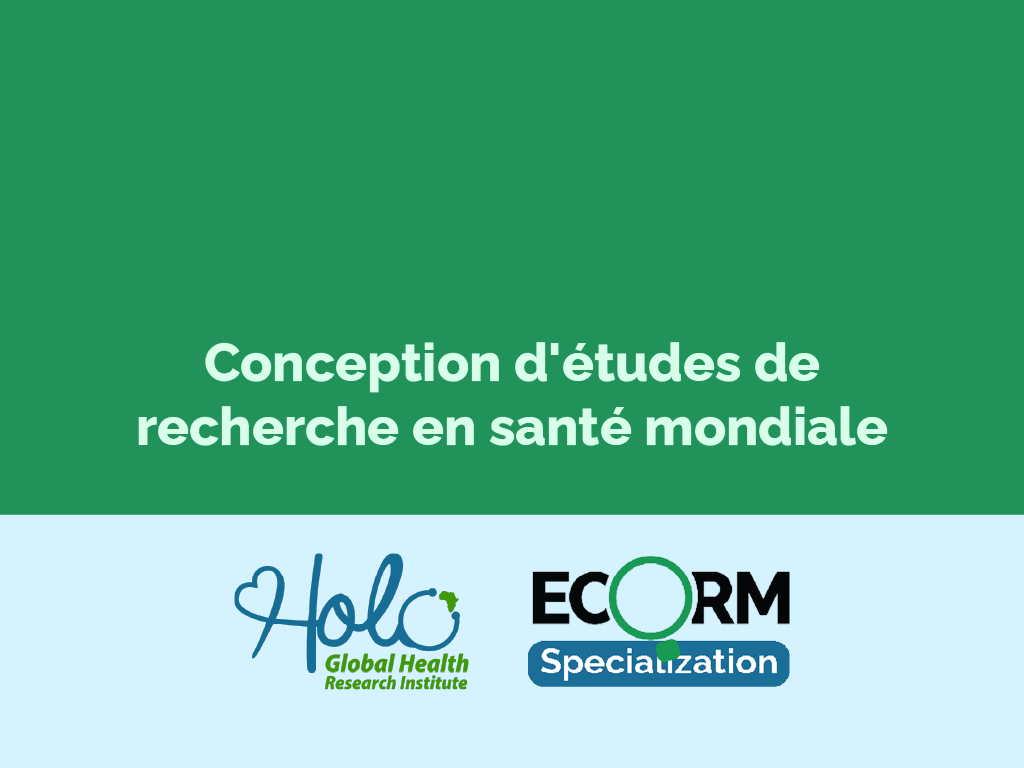 Conception d'études de recherche en santé mondiale