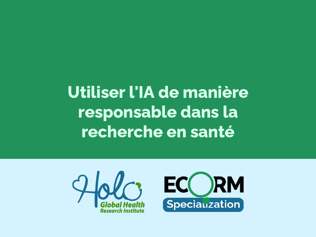 Utiliser l’IA de manière responsable dans la recherche en santé