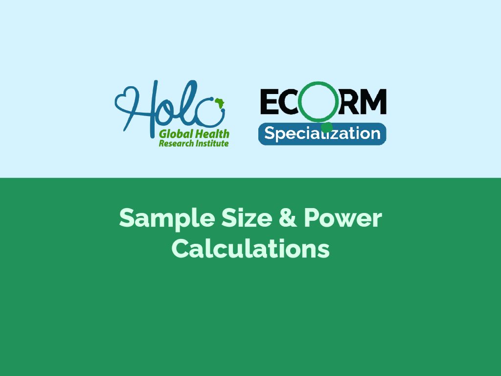 Sample Size & Power Calculations