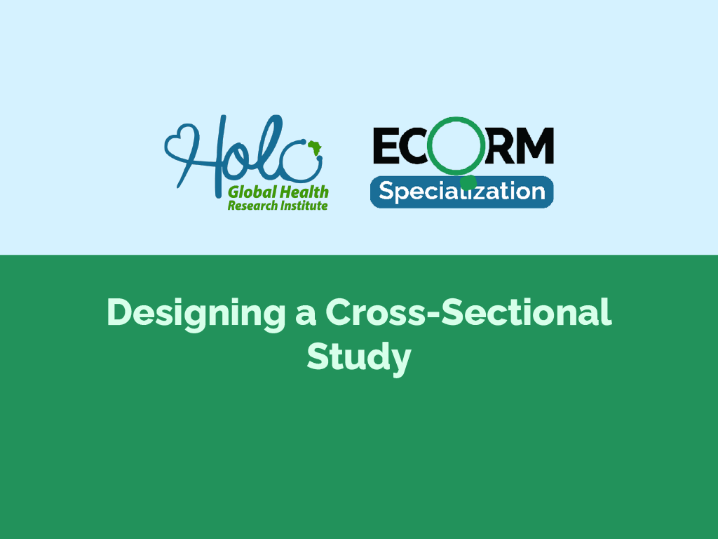 Designing a Cross-Sectional Study