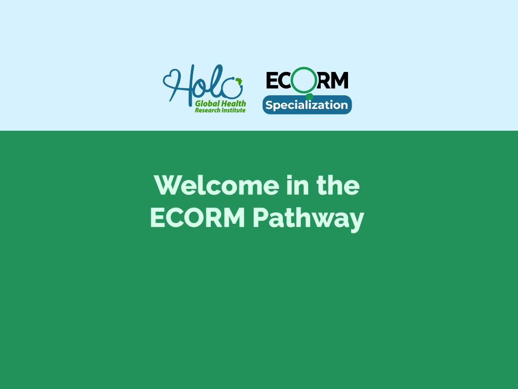 Welcome in the ECORM Pathway