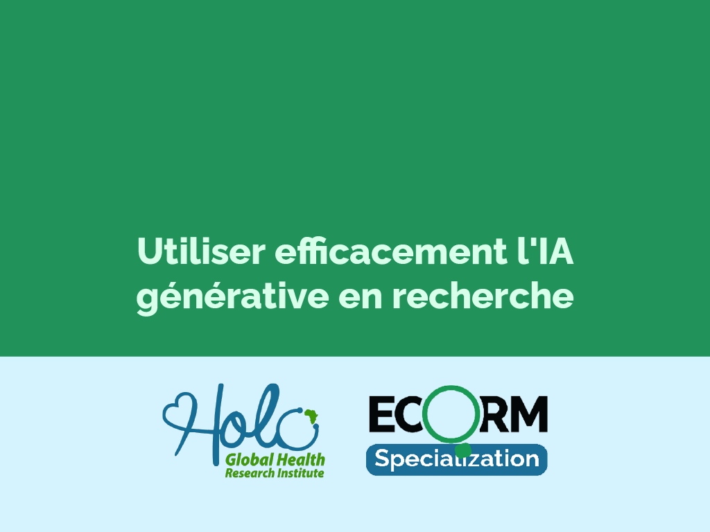 Utiliser efficacement l'IA générative en recherche