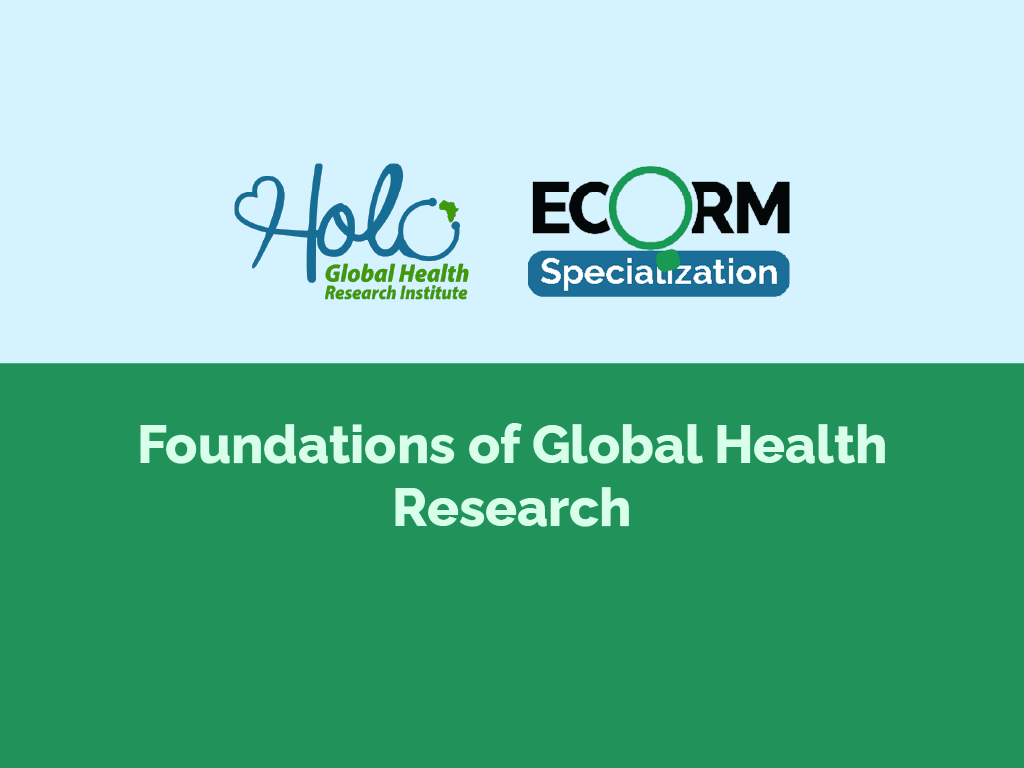 Foundations of Global Health Research