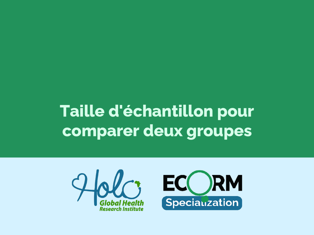 Taille d'échantillon pour comparer deux groupes