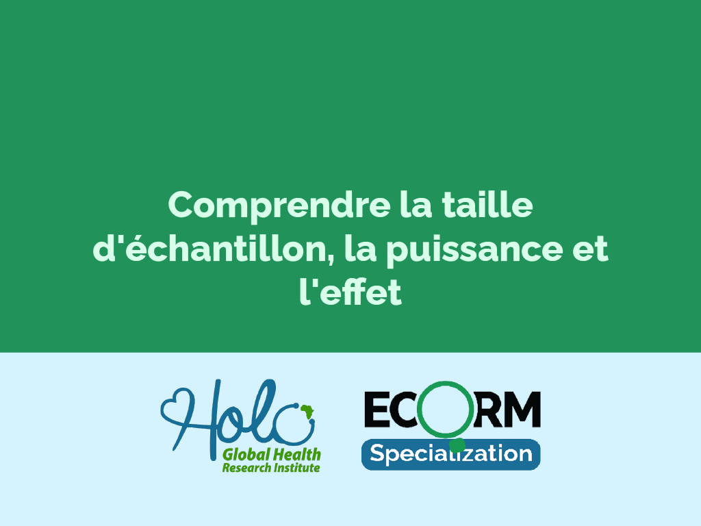 Comprendre la taille d'échantillon, la puissance et l'effet